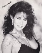 Linda Lusardi, Glamour Model and Actress, 10x8 inch Signed Photo. Good condition. All autographs