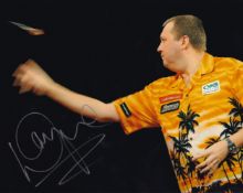 Wayne Mardle, Darts Player and Commentator, 10x8 inch Signed Photo. Good condition. All autographs