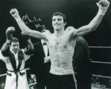 Charlie Magri, Great British Boxer, 10x8 inch Signed Photo. Good condition. All autographs come with