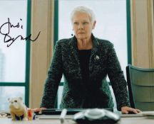 Judi Dench, James Bond Film Actress, 10x8 inch Signed Photo. Good condition. All autographs come