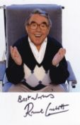 Ronnie Corbett, Late Great Comedy Entertainer, 6x4 Signed Photo. Good condition. All autographs come