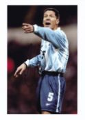 Diego Simeone, Argentine International Footballer, 10x8 inch Signed Photo. Good condition. All