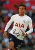 Dele Alli, Former Spurs Footballer, 10x8 inch Signed Photo. Good condition. All autographs come with