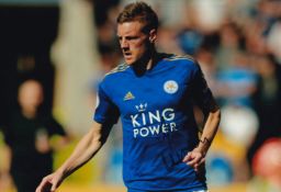 Jamie Vardy, Leicester City Legend, 10x8 inch Signed Photo. Good condition. All autographs come with