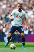 Christian Eriksen, Former Spurs Footballer, 6x4 Signed Photo. Good condition. All autographs come