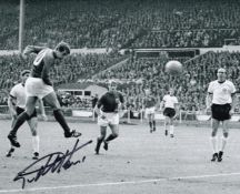 Geoff Hurst, 1966 World Cup Hat Trick Hero, 10x8 inch Signed Photo. Good condition. All autographs