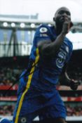 Romelu Lukaku, Chelsea and Belgium Footballer, 6x4 Signed Photo. Good condition. All autographs come