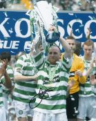 John Hartson, Former Celtic Footballer, 10x8 inch Signed Photo. Good condition. All autographs