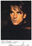 Jeremy Irons, Popular British Actor, 6x4 Signed Photo. Good condition. All autographs come with a