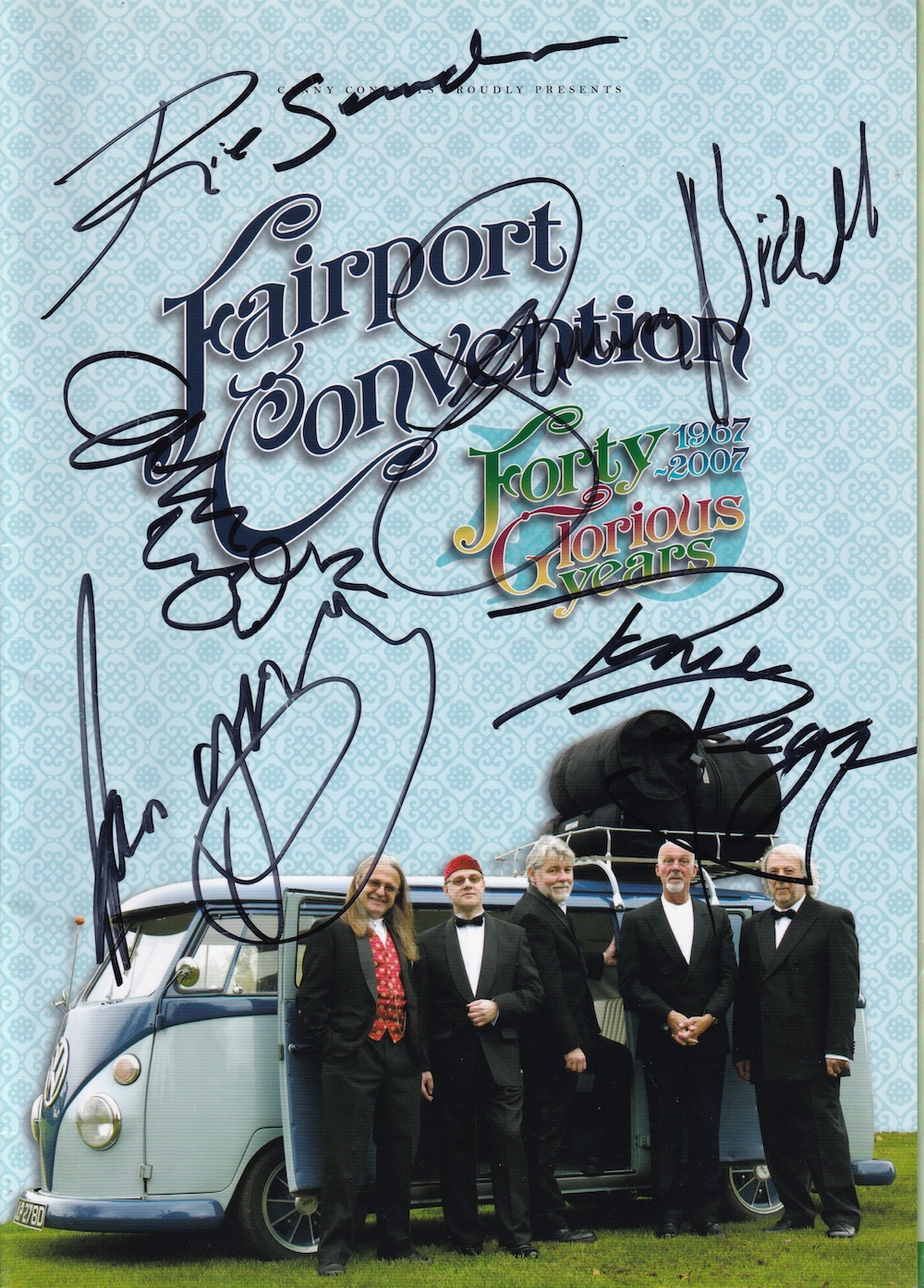Fairport Convention, Chart Topping 1960's Band Signed 2007 Concert Programme. Good condition. All
