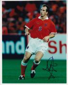 Jaap Stam, Dutch International Footballer, 10x8 inch Signed Photo. Good condition. All autographs