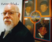 Peter Blake, Pop Artist for The Beatles, Sergeant Pepper's Lonely Hearts Club Band, 10x8 inch Signed