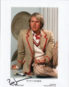 Peter Davison, Dr Who Actor, 10x8 inch Signed Photo. Good condition. All autographs come with a