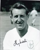 Tony March, Tottenham Double Winning Player, 10x8 inch Signed Photo. Good condition. All