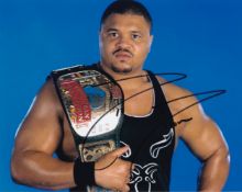 D-Lo Brown, American Pro Wrestler, 10x8 inch Signed Photo. Good condition. All autographs come