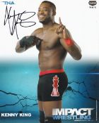 Kenny King, American Pro Wrestler, 10x8 inch Signed Photo. Good condition. All autographs come