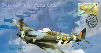 WWII, Bill Reid and Peter Squire signed commemorative cover- This was their finest Hour. This was