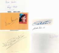 England 1966 World Cup Winners collection six assorted album pages and cards includes Gordon