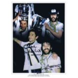 Autographed Tottenham 16 X 12 Montage-Edition, Col, Depicting A Superbly Produced Montage Of