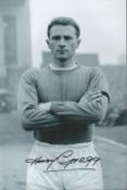 Football. Harry Gregg Signed 10x8 inch black and white photo. Photo shows Gregg posing in his