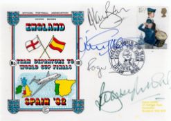 England 1966 World Cup Winners multi signed FDC includes Bobby Moore, Alan Ball, Roger Hunt and