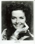 Actor, Jane Russell signed 10x8 inch black and white vintage promo photograph. Russell (June 21,