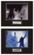 Set of 2 Stunning Horror Displays! Halloween & The Exorcist, hand signed professionally mounted