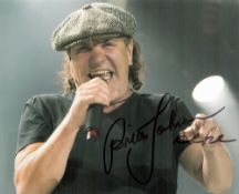 Brian Johnson signed ACDC 10x8 inch colour photo. Brian Francis Johnson (born 5 October 1947) is