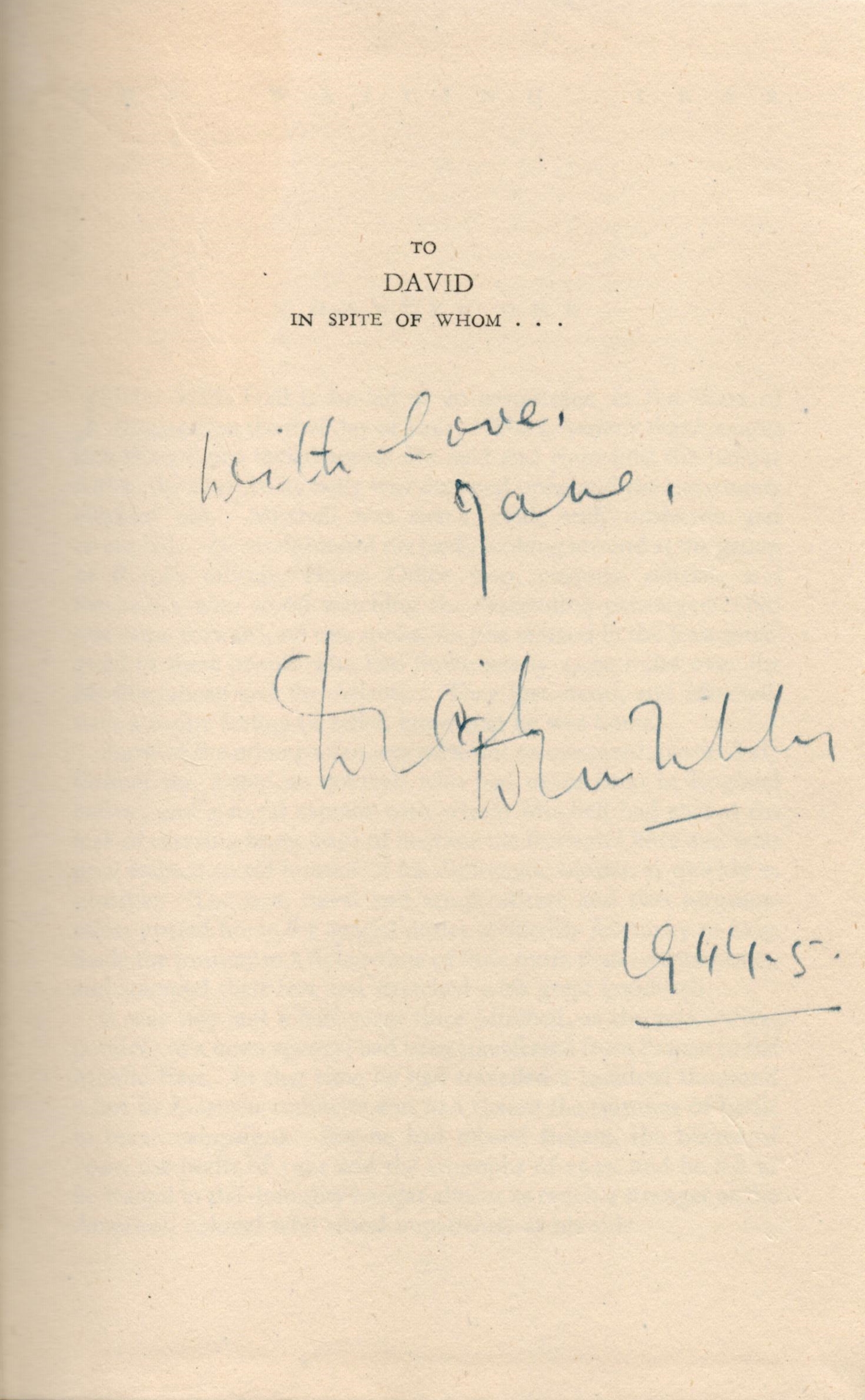 Richard Dimbleby signed first edition hardback book titled The Waiting Year dated 1944 and Edward - Image 2 of 6