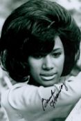 Soul singer, Brenda Holloway signed 10x8 inch black and white photograph signed in black marker pen.