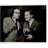 Eric Morecambe signed 4x3 inch black and white photo signature on reverse. Good condition. All