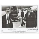 Jimmy Greaves and Terry Dyson 16x12 inch hand signed, Black and white photo, Autographed Editions,