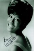 Soul singer, Kim Weston signed 12x8 inch black and white photograph signed in black marker pen.