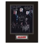 Stunning Display! Hellraiser Hellbound multi signed professionally mounted display. This beautiful
