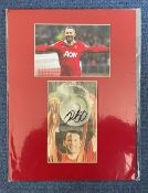 Ryan Giggs Signed Mounted 12x16 Manchester United Photo Display. Good condition. All autographs come