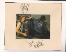 Motorhead members, Lemmy, Phil Taylor and Eddie Clarke signed photo frame with colour photo. English
