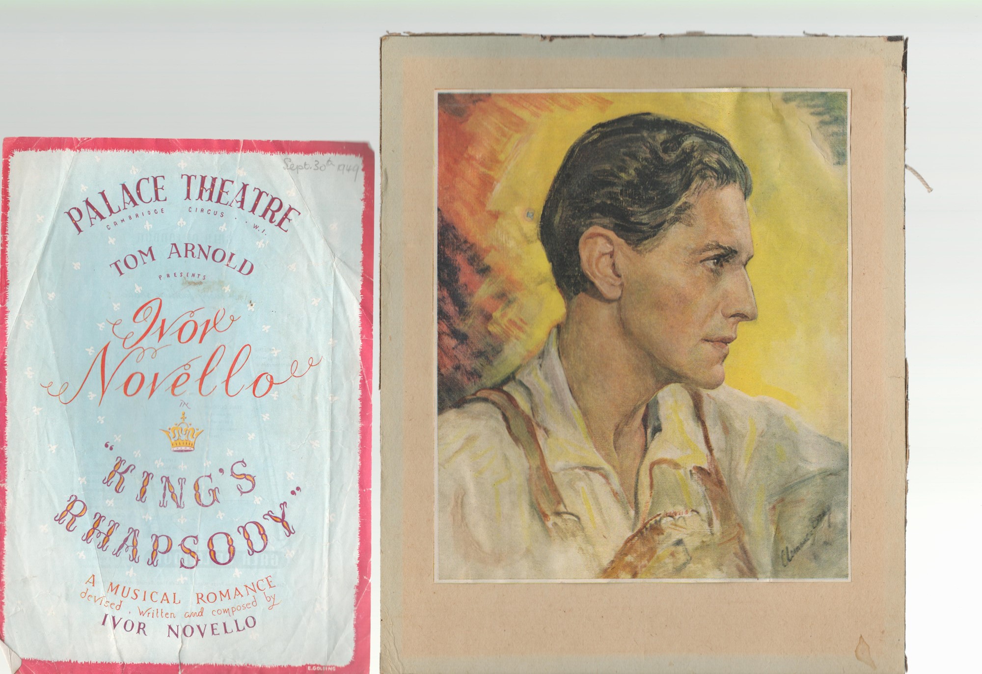 Actor and Entertainer, Ivor Novello vintage collection featuring a variety of theatre programmes - Image 2 of 3