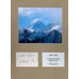 Junko Tabei 1st Woman to climb Mount Everest 16x12 inch overall mounted signature piece includes