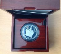 Rare Royal Mint 2015 UK £5 Platinum Proof Piedfort Coin The Longest Reigning Monarch. In original