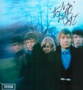 Rolling Stones Star, Charlie Watts signed 12x12 colour photograph pictured during his time with