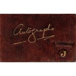 Vintage Entertainment Autograph Book over 25 fantastic signatures includes Bing Crosby, Cary