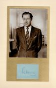 Rex Harrison (1908-1990) Actor Signed Vintage Album Page Double Mounted 11x17 Photo Display. Good