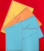 Phillip Callow collection four individually signed 6x4 poem cards. Philip Kenneth Callow (26 October