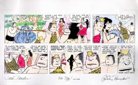 Jack and Carole Bender signed 17x11 comic strip print dated July 2003 dedicated. Good condition. All