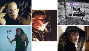 Blowout Sale! Lot of 5 Horror movie and tv show hand signed 10x8 photos. This beautiful lot of 5