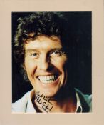 Actor, Michael Crawford signed colour photograph in a matted frame, overall approx. 12x11 signed