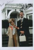 Fawlty Towers Actors, John Cleese and Prunella Scales signed 8x6 colour photograph pictured during