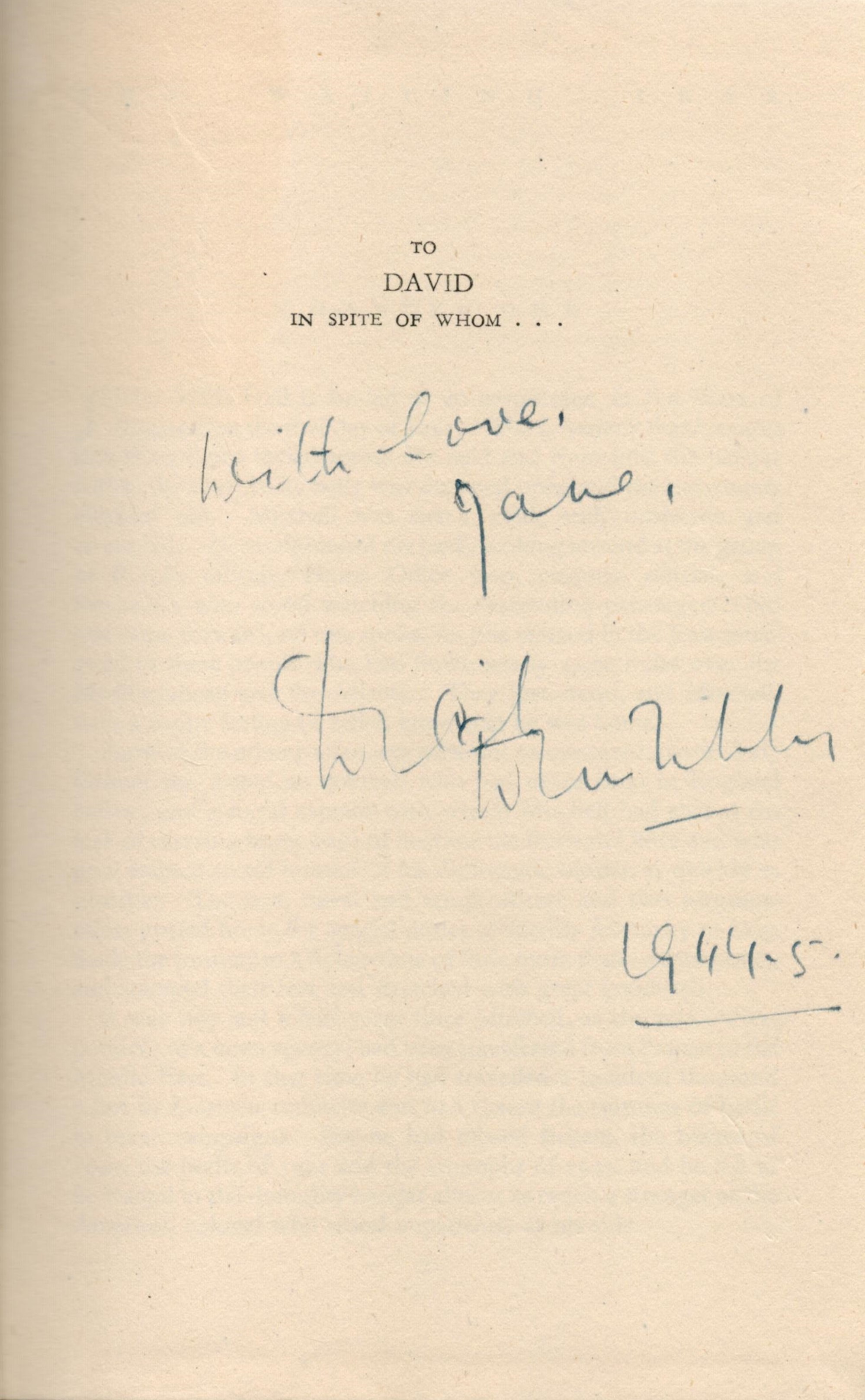 Richard Dimbleby signed first edition hardback book titled The Waiting Year dated 1944 and Edward - Image 3 of 6