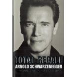 Arnold Schwarzenegger signed hardback book titled Total Recall signature on the inside title page.