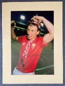 Mike Duxbury Signed Manchester United 12x16 Mounted Photo. Good condition. All autographs come